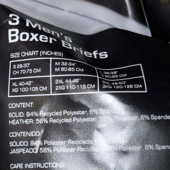 NEW in Package- 3 pack Men’s boxers - size 2XL‎ - Picture 7 of 7